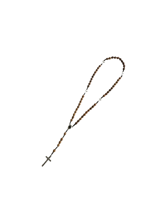 Olive Wood Oval Beads Rosary