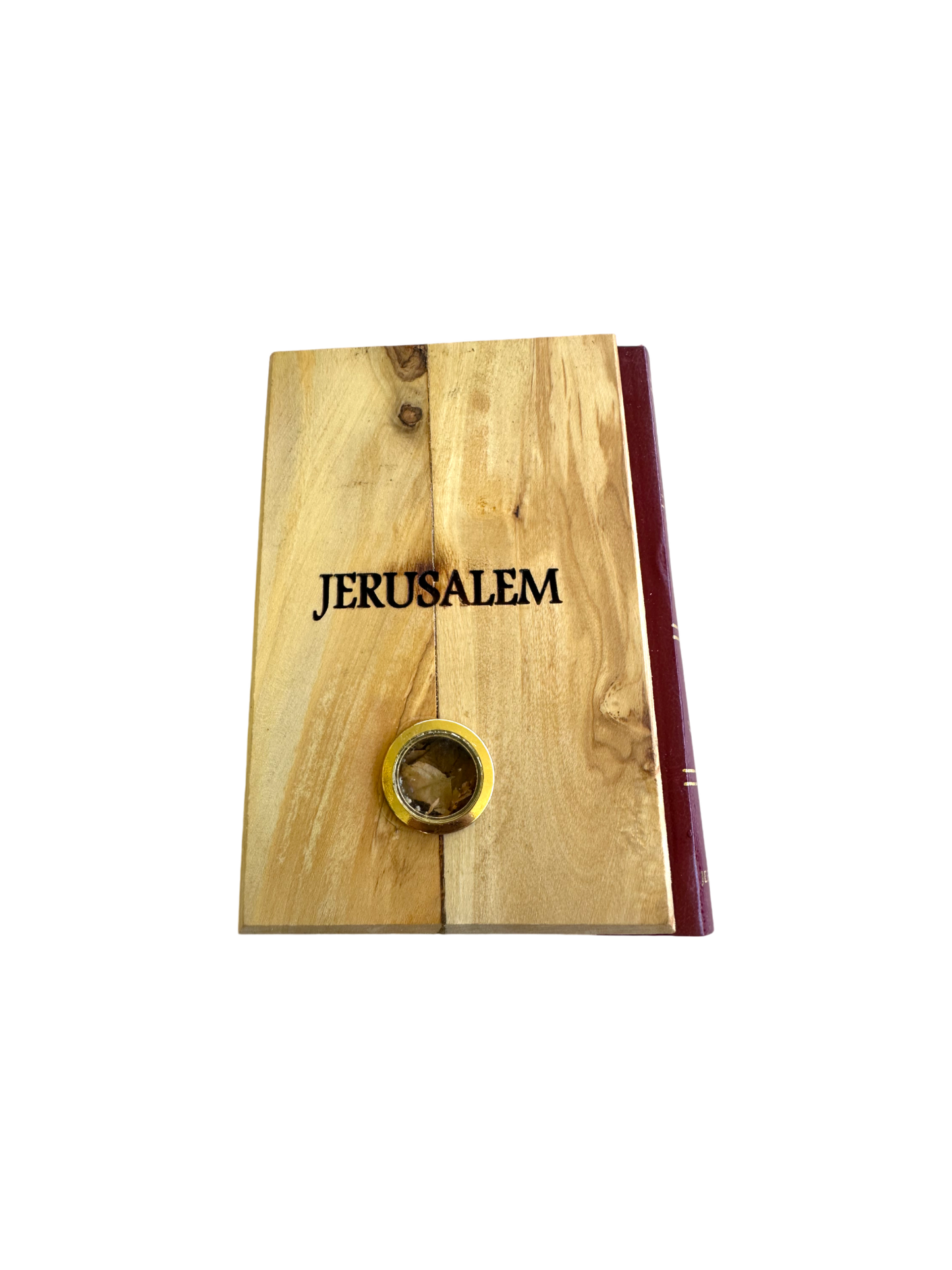 Olive Wood Cover' Bible In English & Spanish