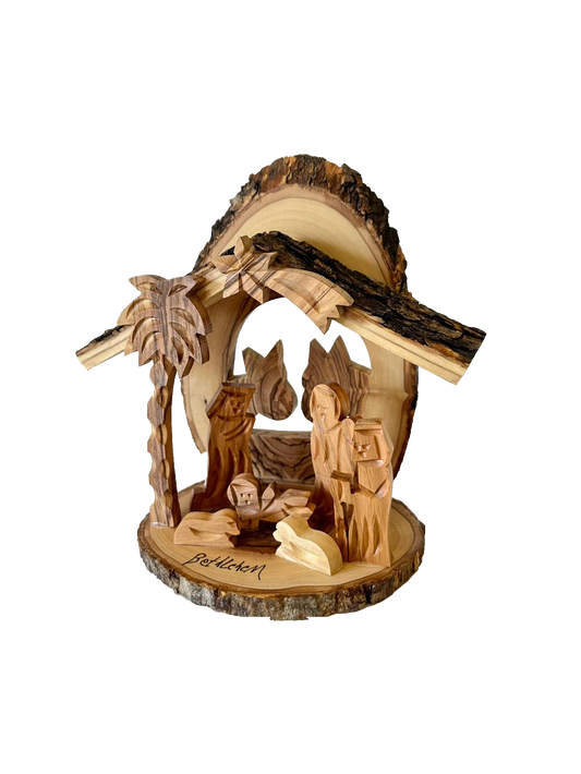 Olive Wood Nativity Scene