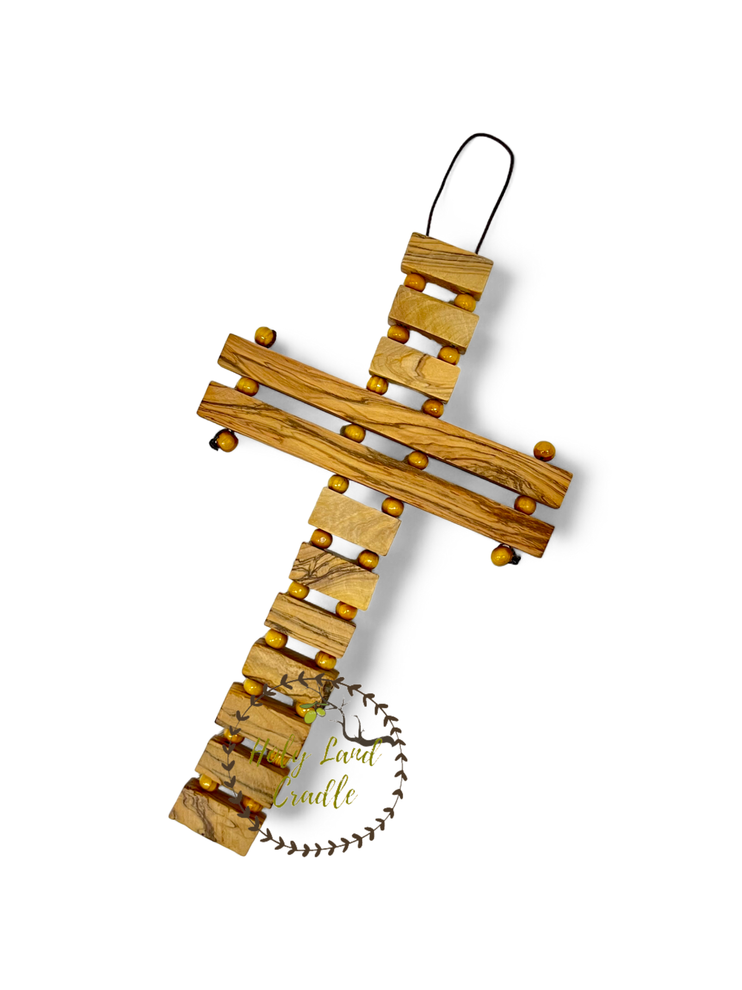 Olive Wood "The Lord's Prayer" on a Cross