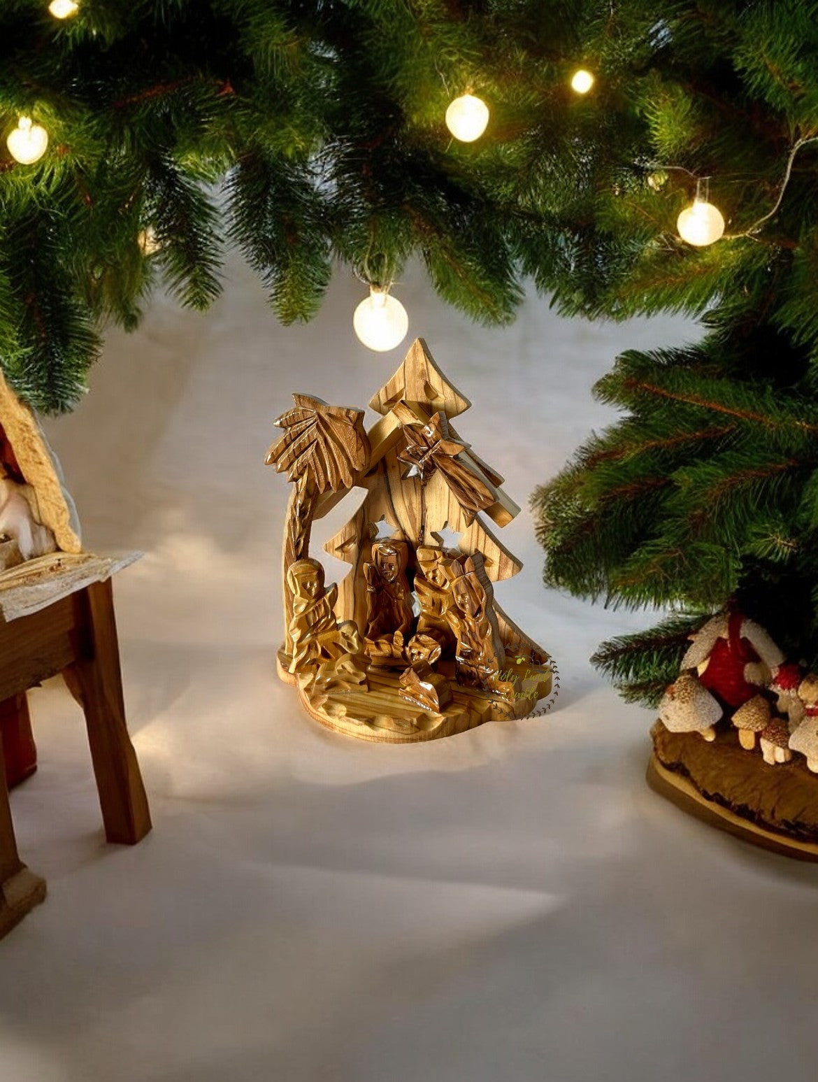 Olive Wood Nativity Scene
