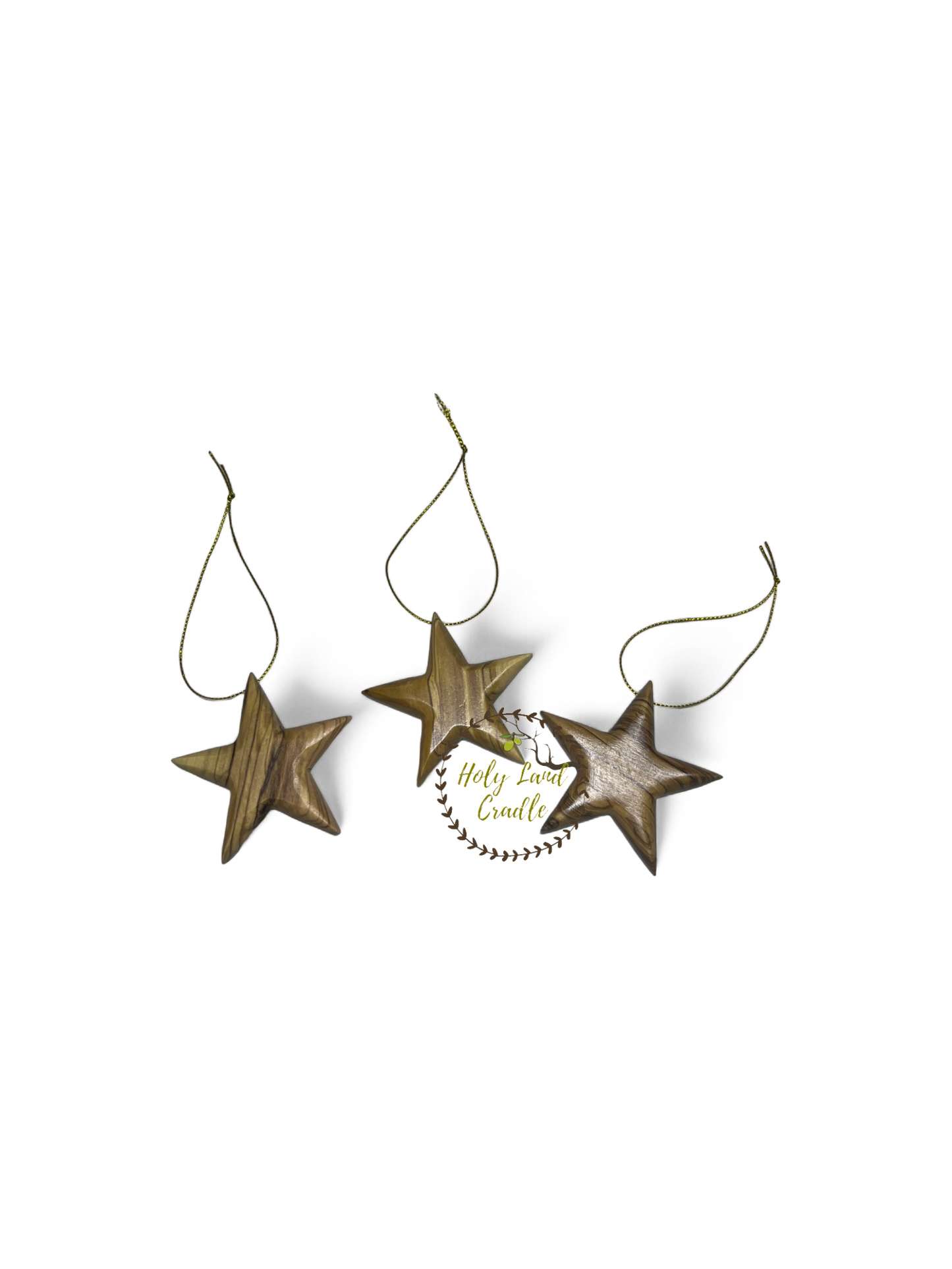 Olive Wood Star Ornament