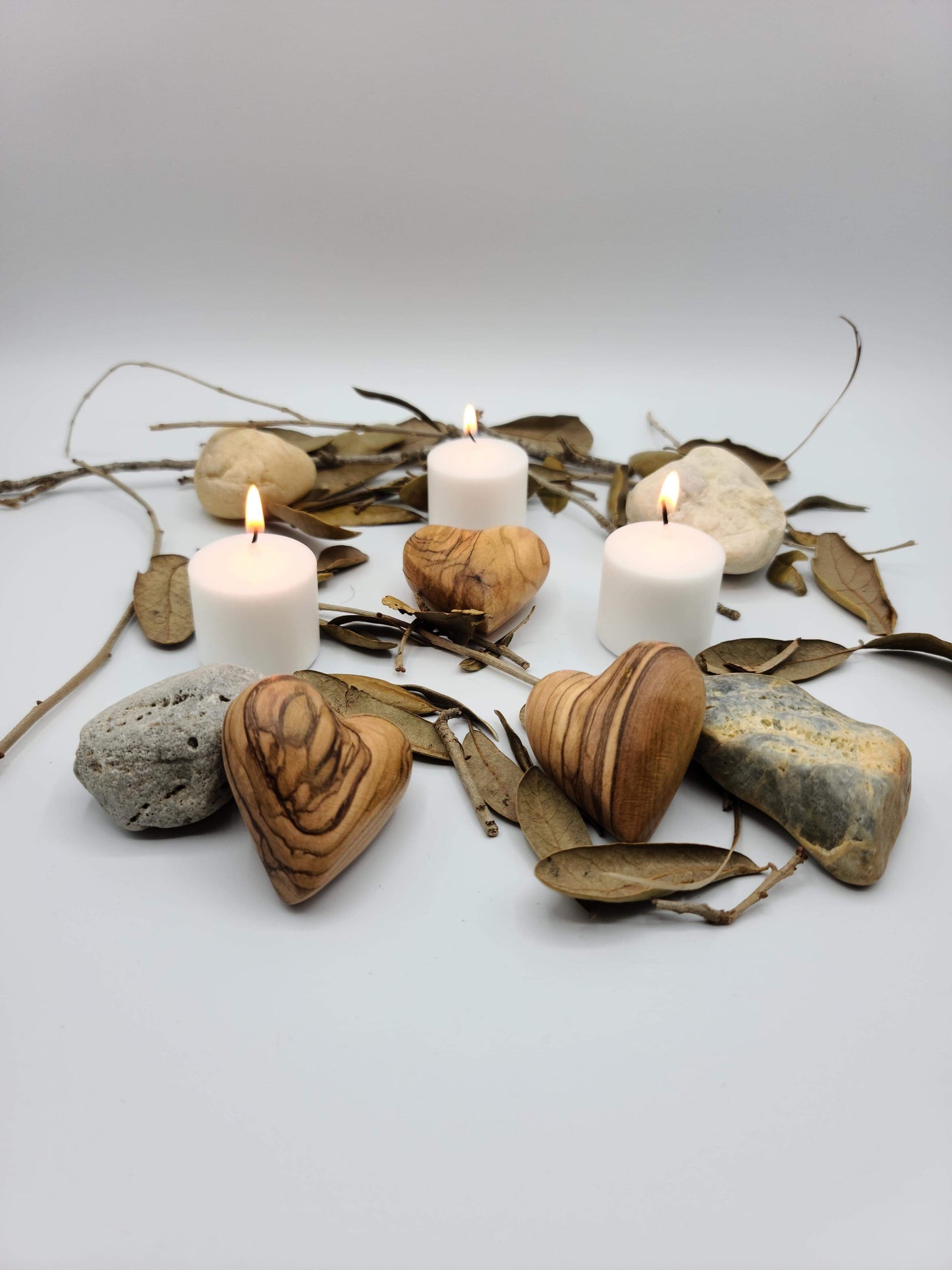 Olive Wood Holy Land Holding Heart