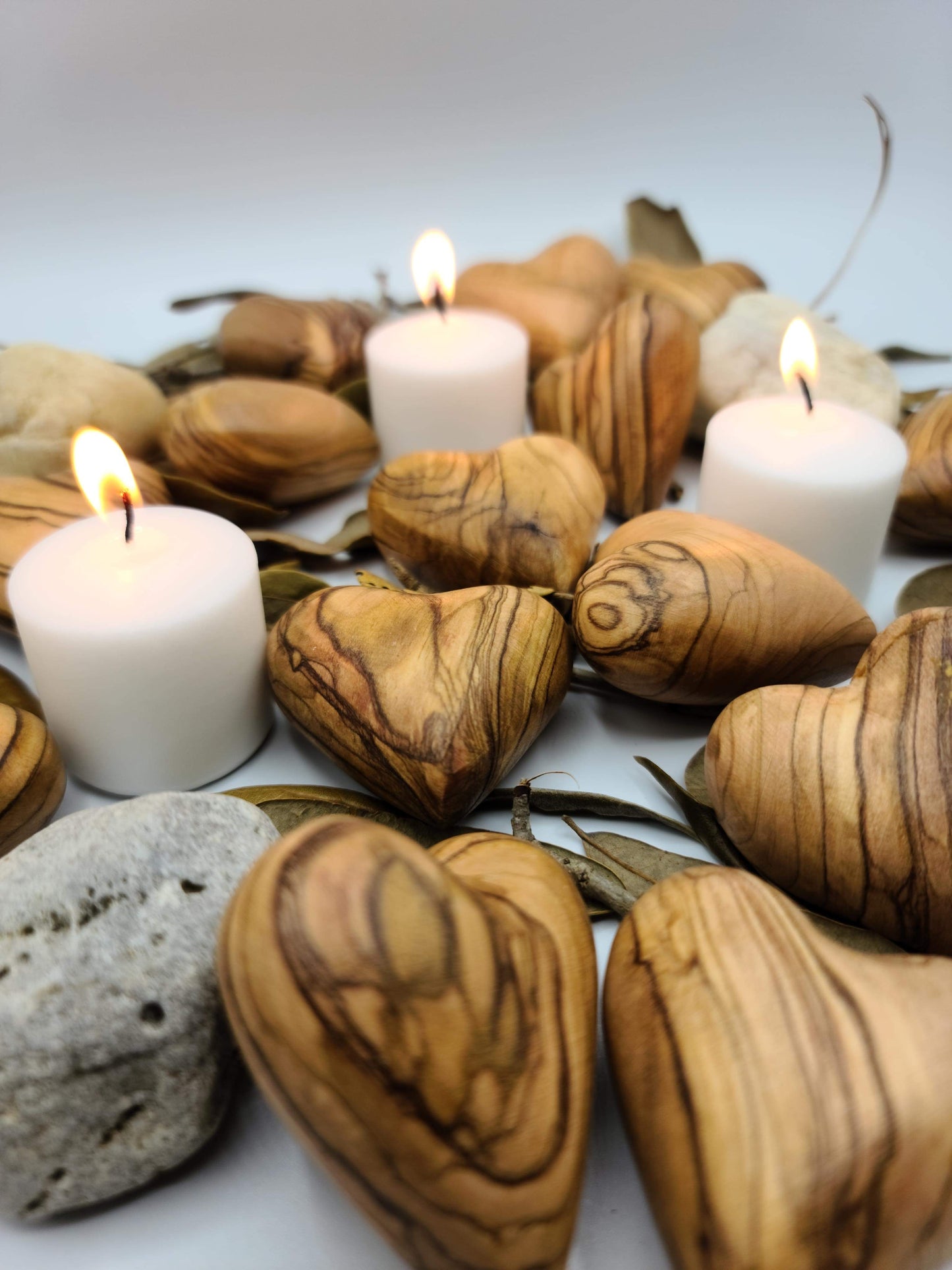 Olive Wood Holy Land Holding Heart