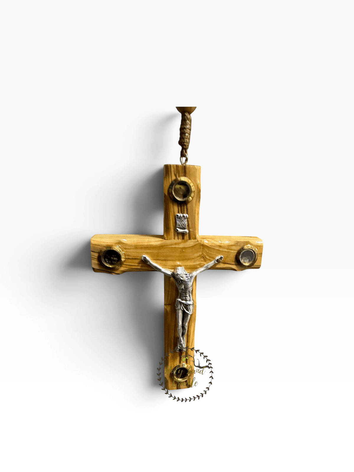 Holy Land Olive Wood Wall Rosary — God Bless Our Home - Holy Land Cradle