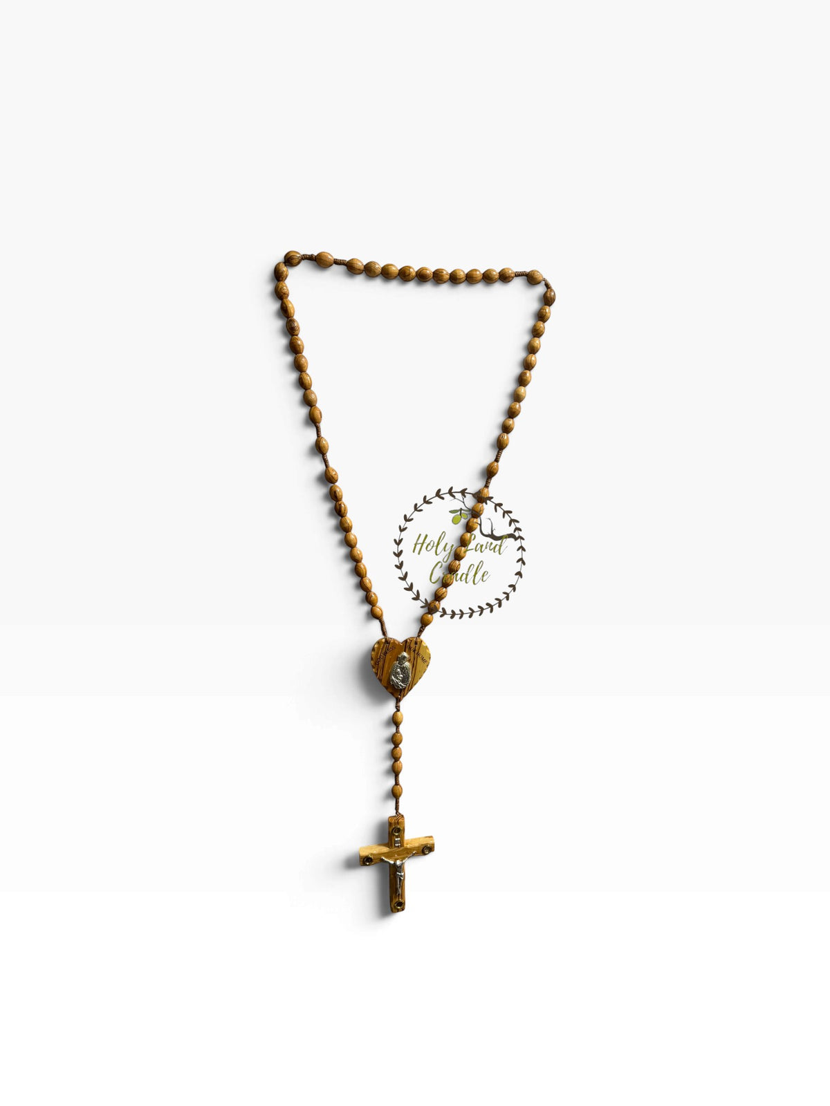 Holy Land Olive Wood Wall Rosary — God Bless Our Home - Holy Land Cradle