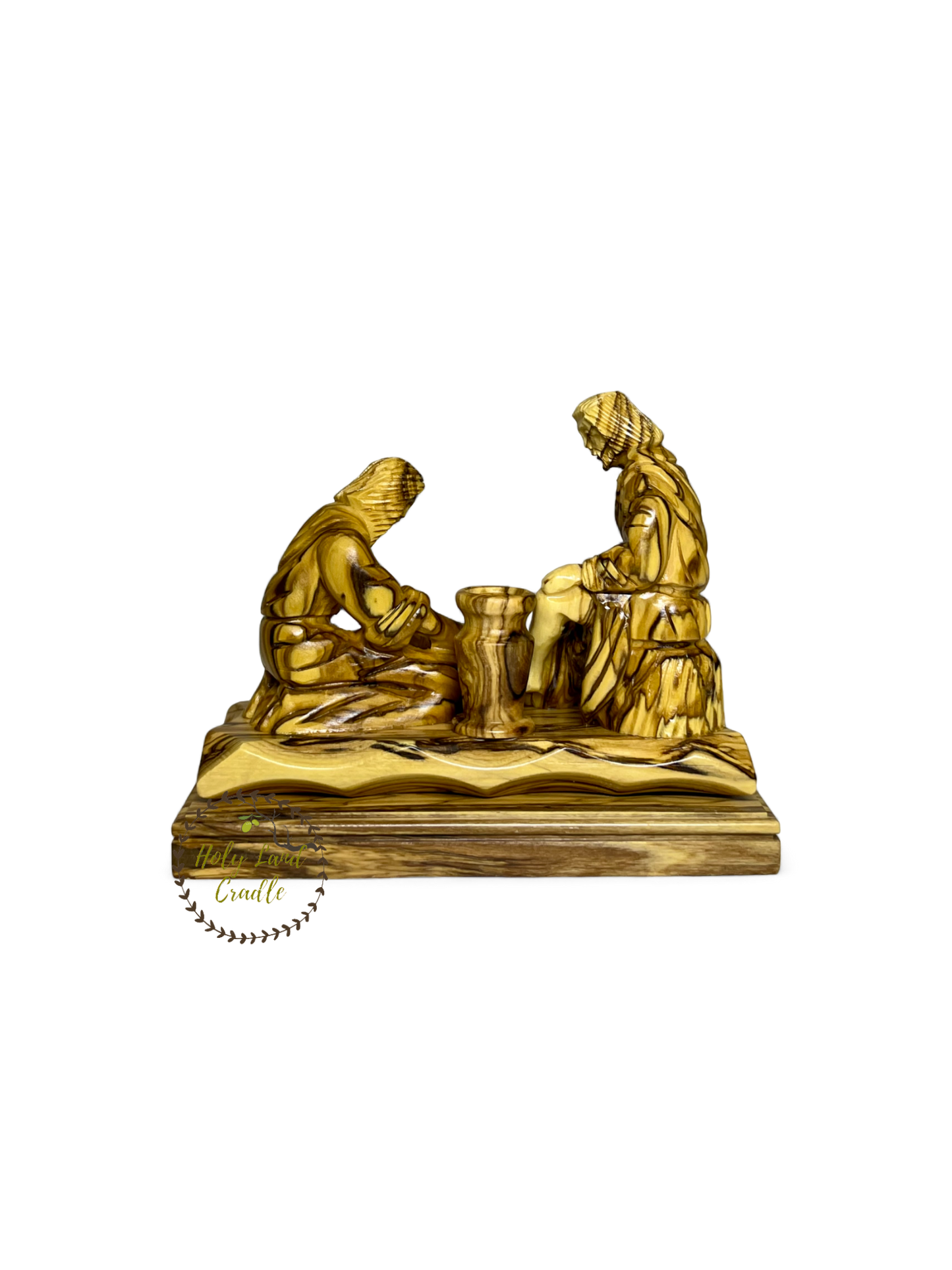 Olive Wood Jesus Washing The Disciples Feet Hand carved