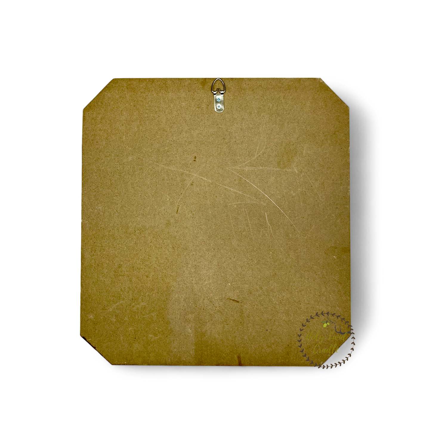 Olive Wood Last Supper  with Natural Bark and Our Father Prayer Engraved