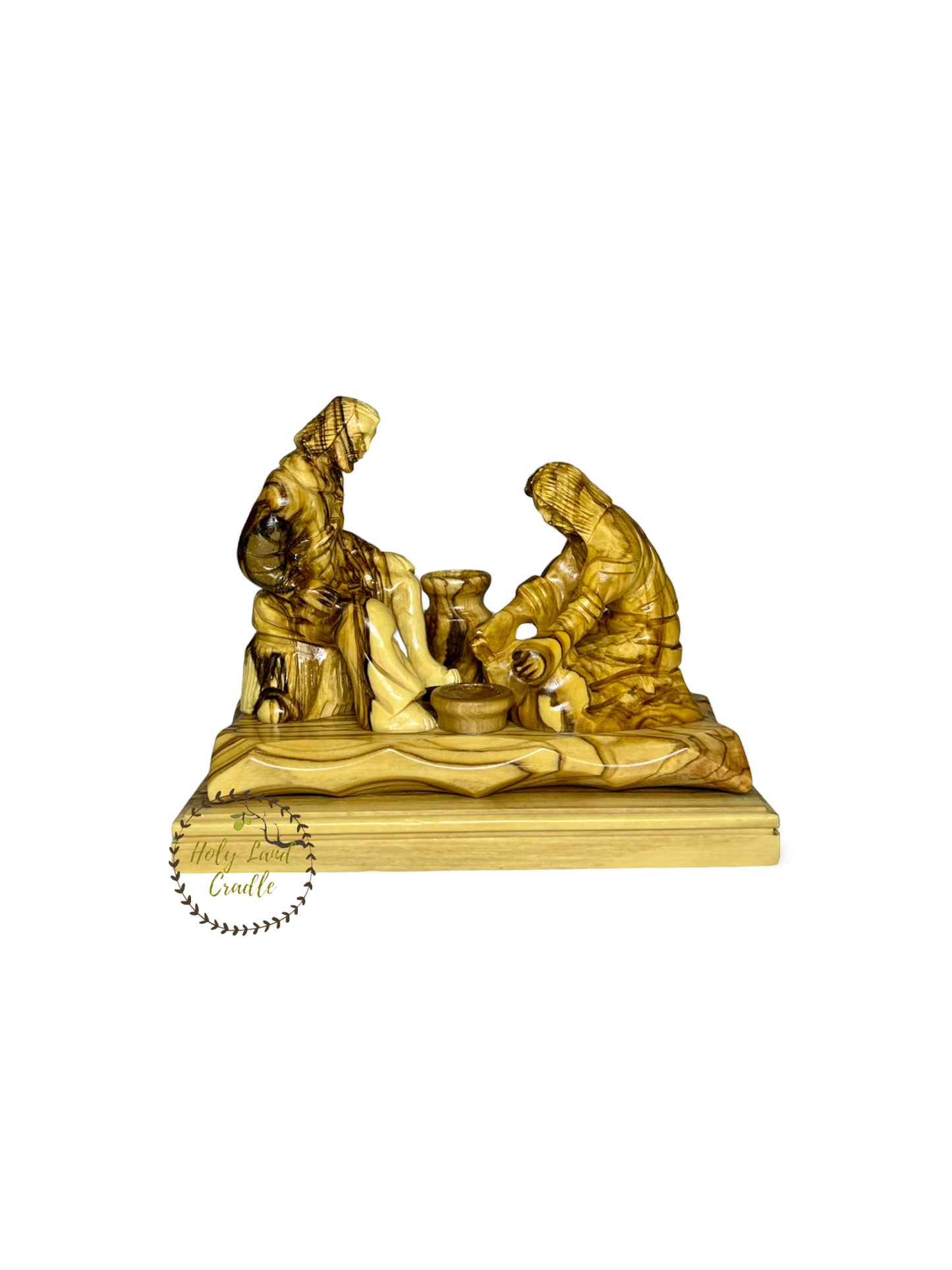 Olive Wood Jesus Washing The Disciples Feet Hand carved