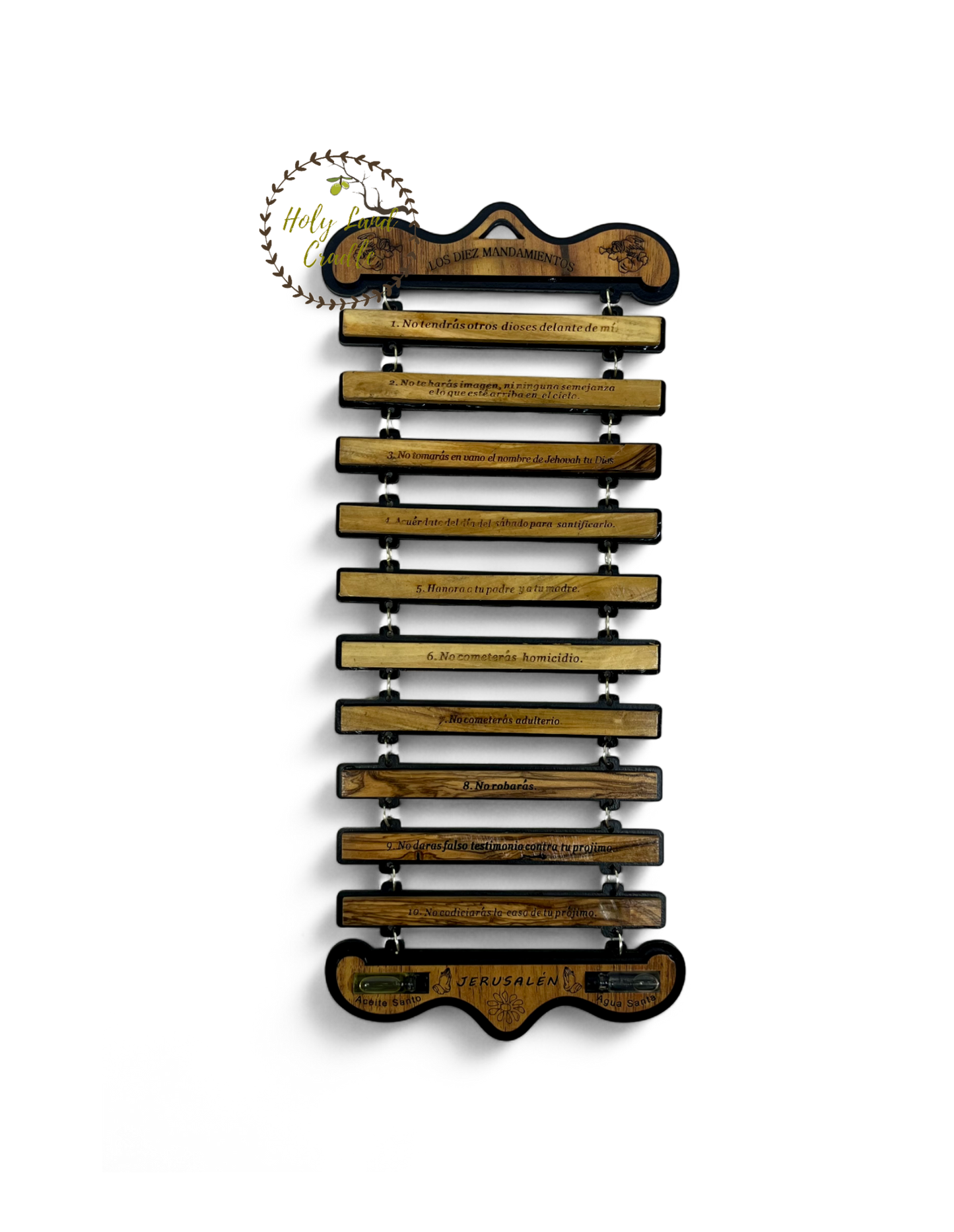 Olive Wood The Ten Commandments