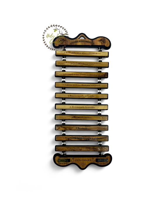 Olive Wood The Ten Commandments