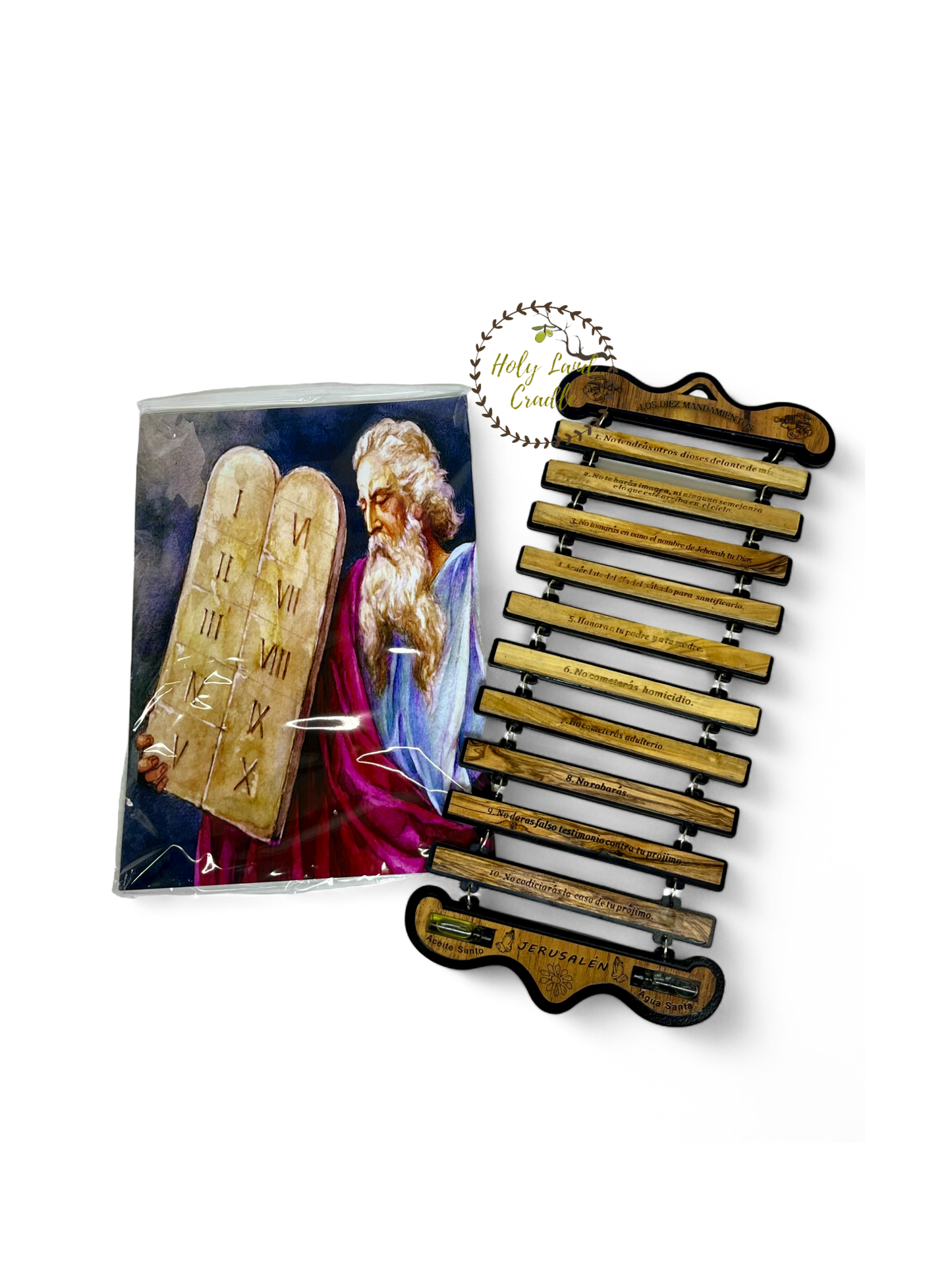 Olive Wood The Ten Commandments