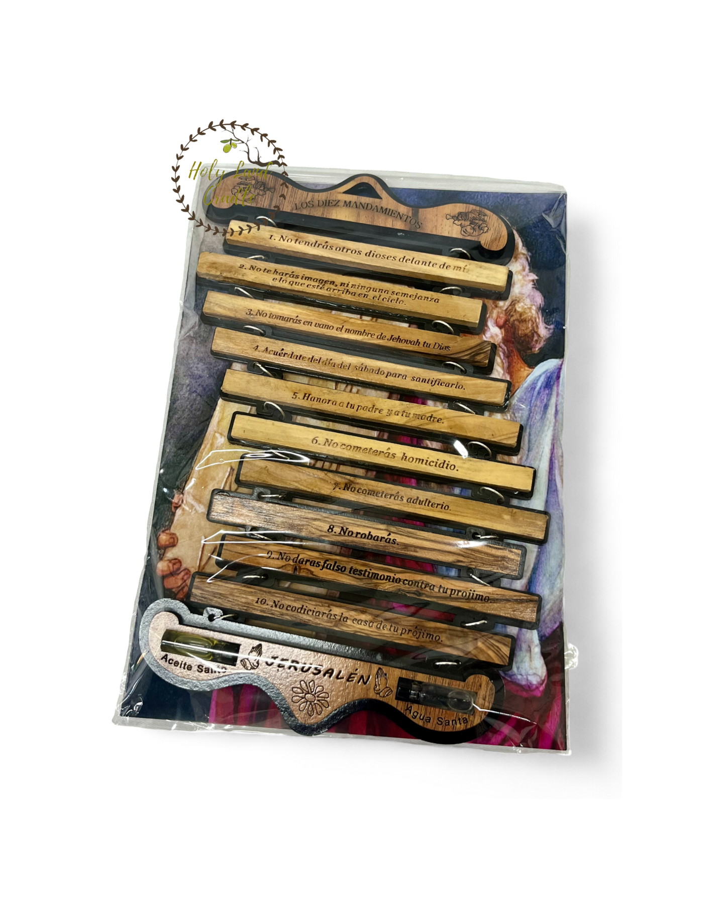 Olive Wood The Ten Commandments