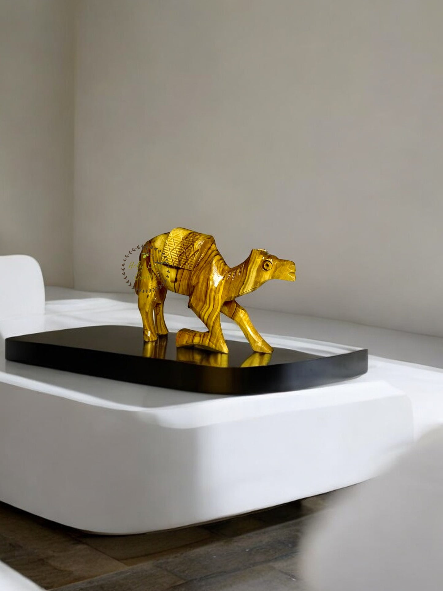 Olive Wood Sitting Camel