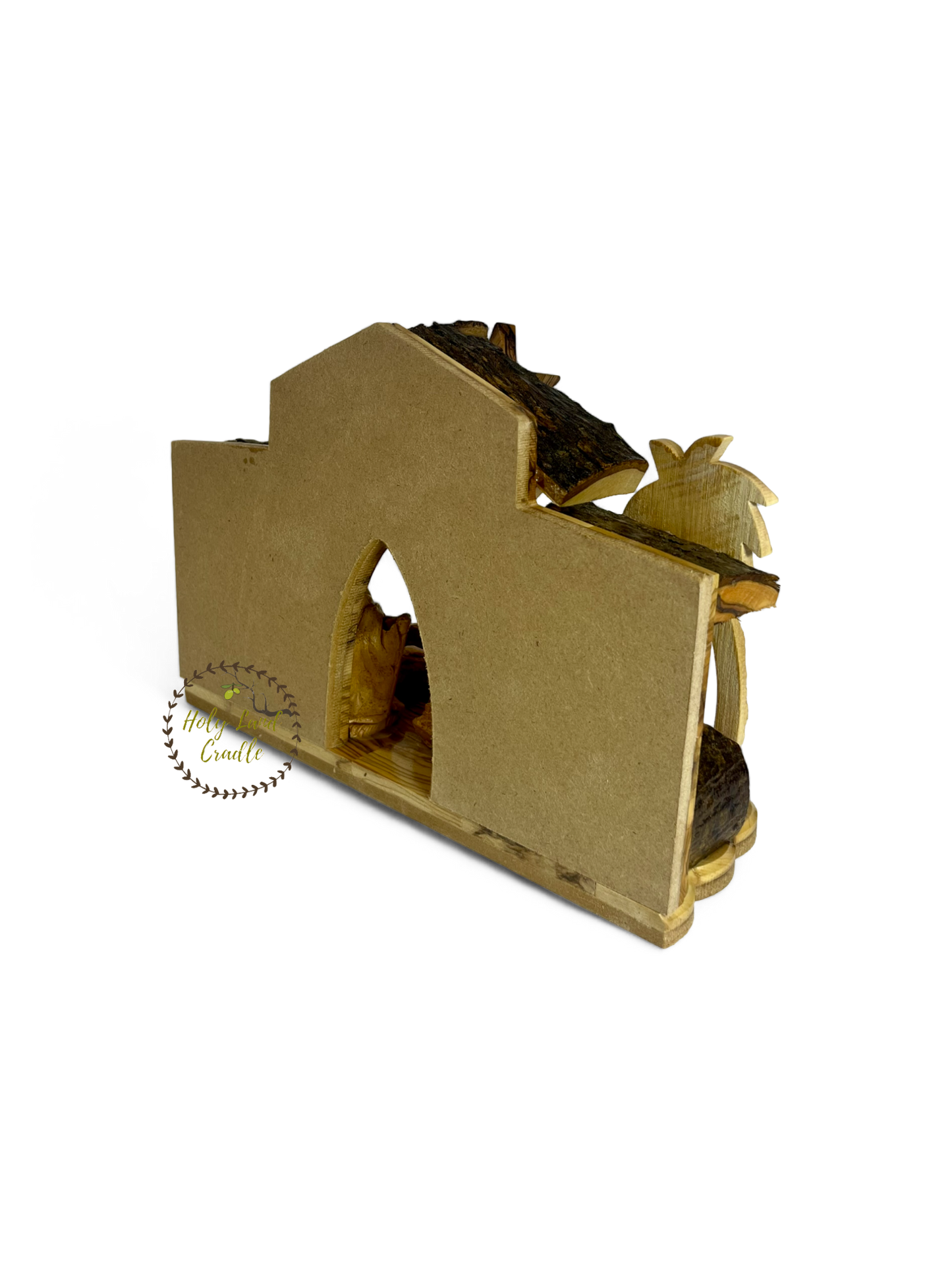 Olive Wood musical nativity scene