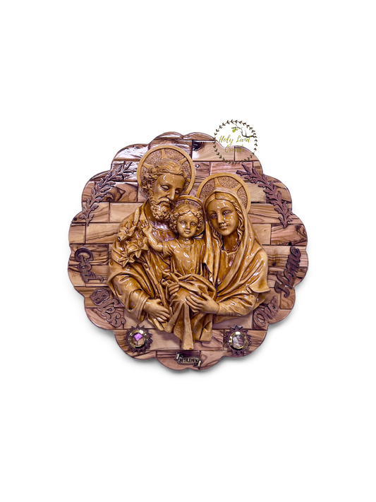 Olive Wood Holy Family