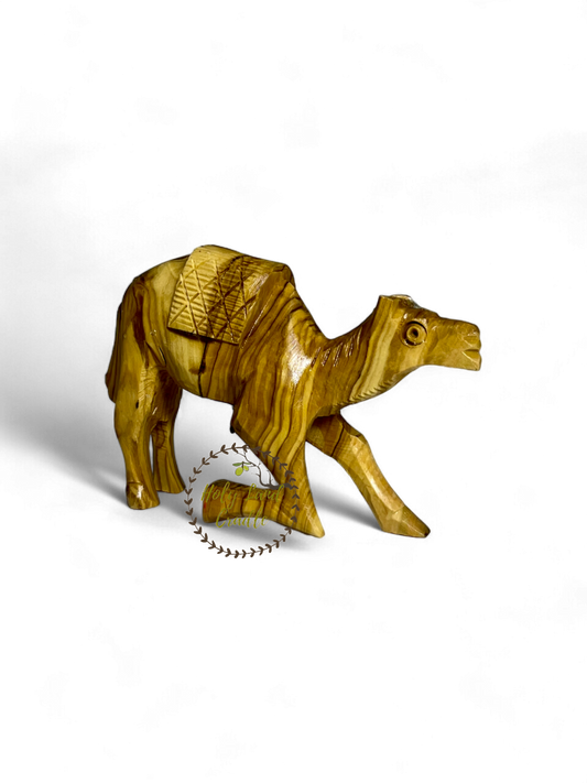Olive Wood Sitting Camel