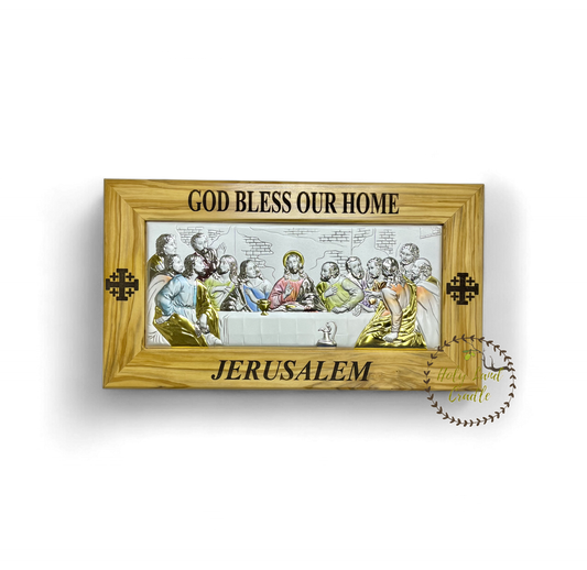 Olive Wood Last Supper Silver