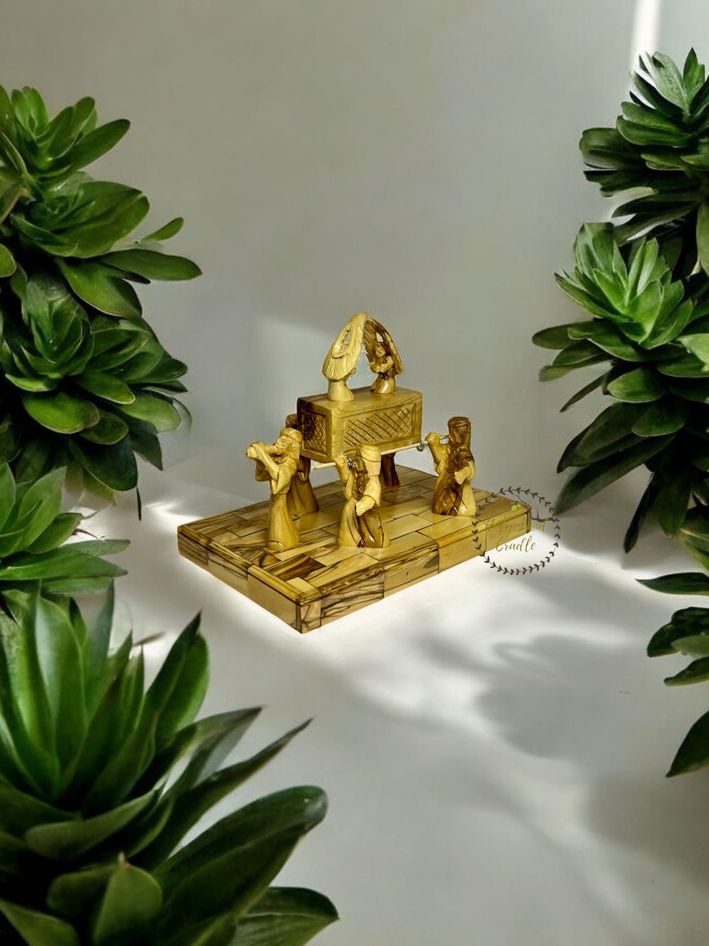 Olive Wood Ark of the Covenant with Priests