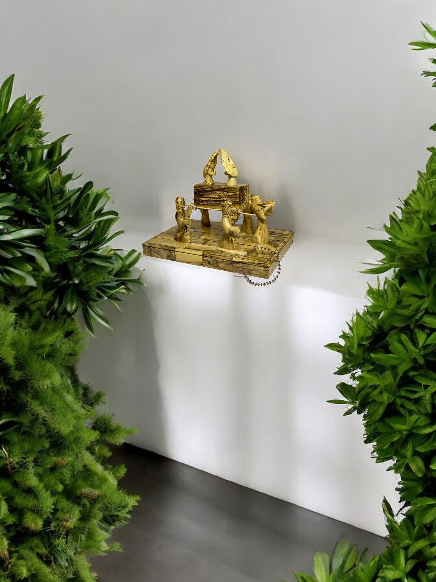 Olive Wood Ark of the Covenant with Priests