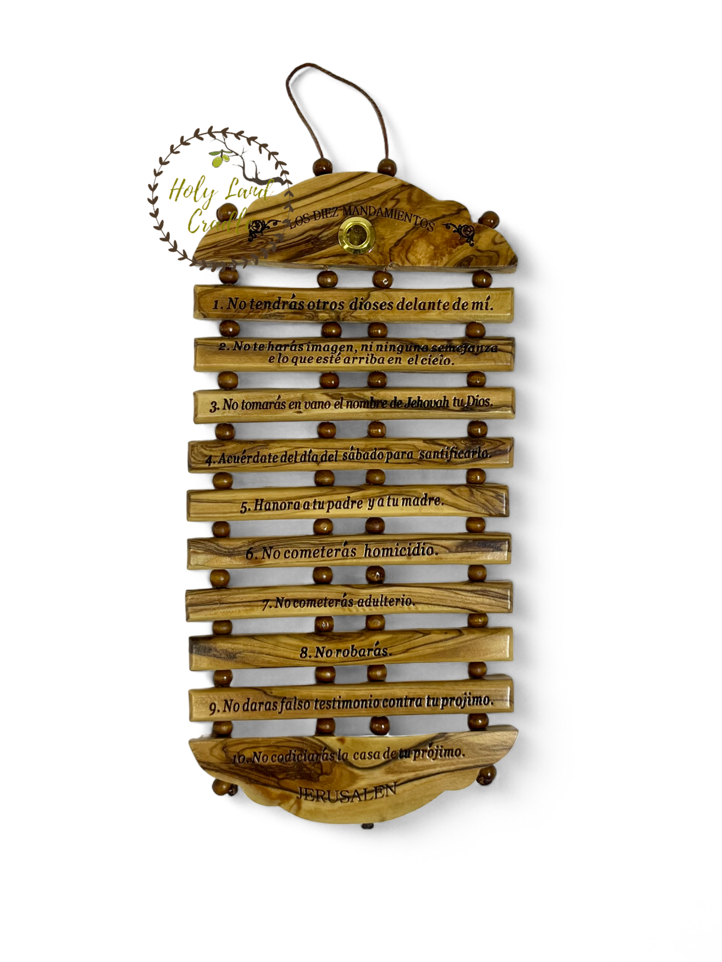 Olive Wood The Ten Commandments