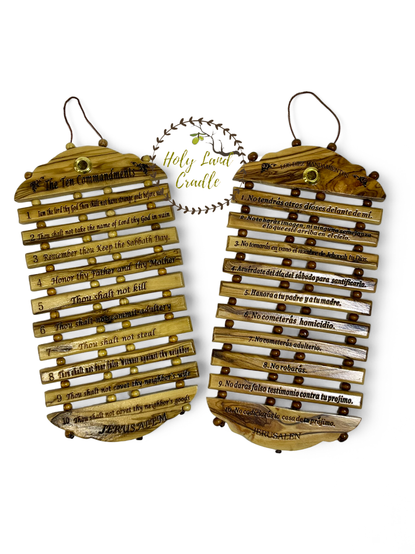 Olive Wood The Ten Commandments