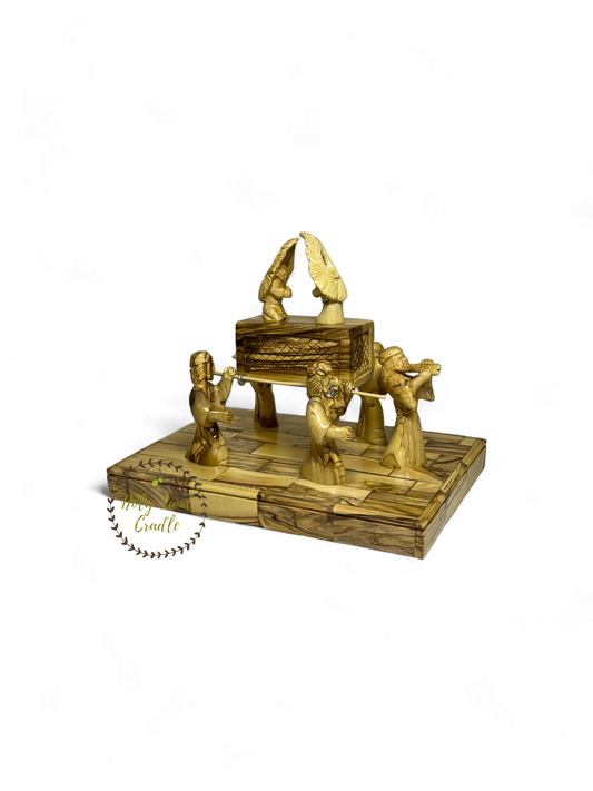 Olive Wood Ark of the Covenant with Priests