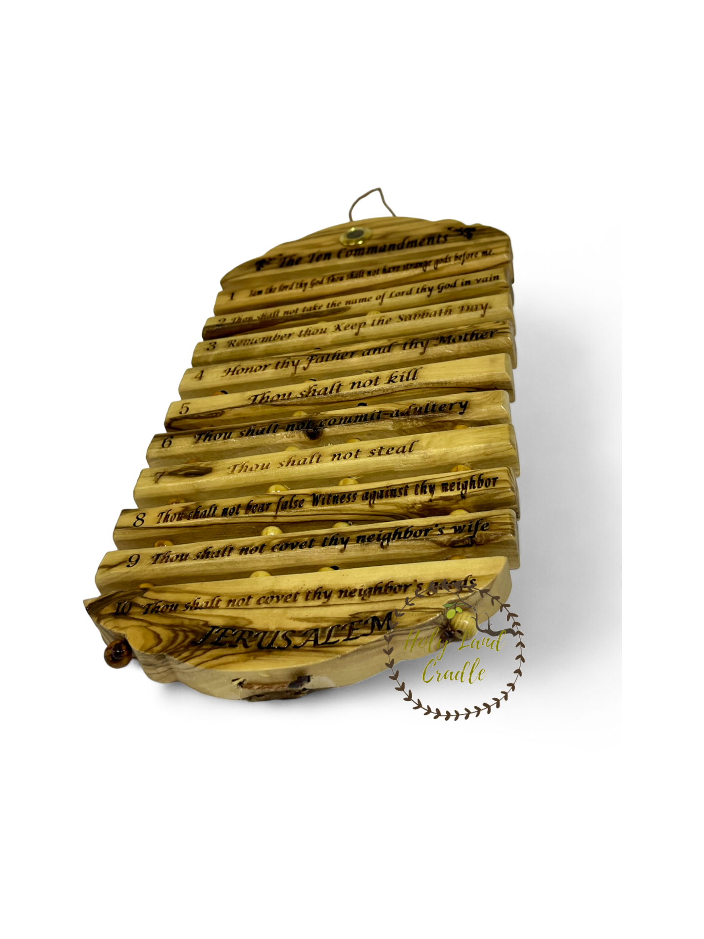 Olive Wood The Ten Commandments