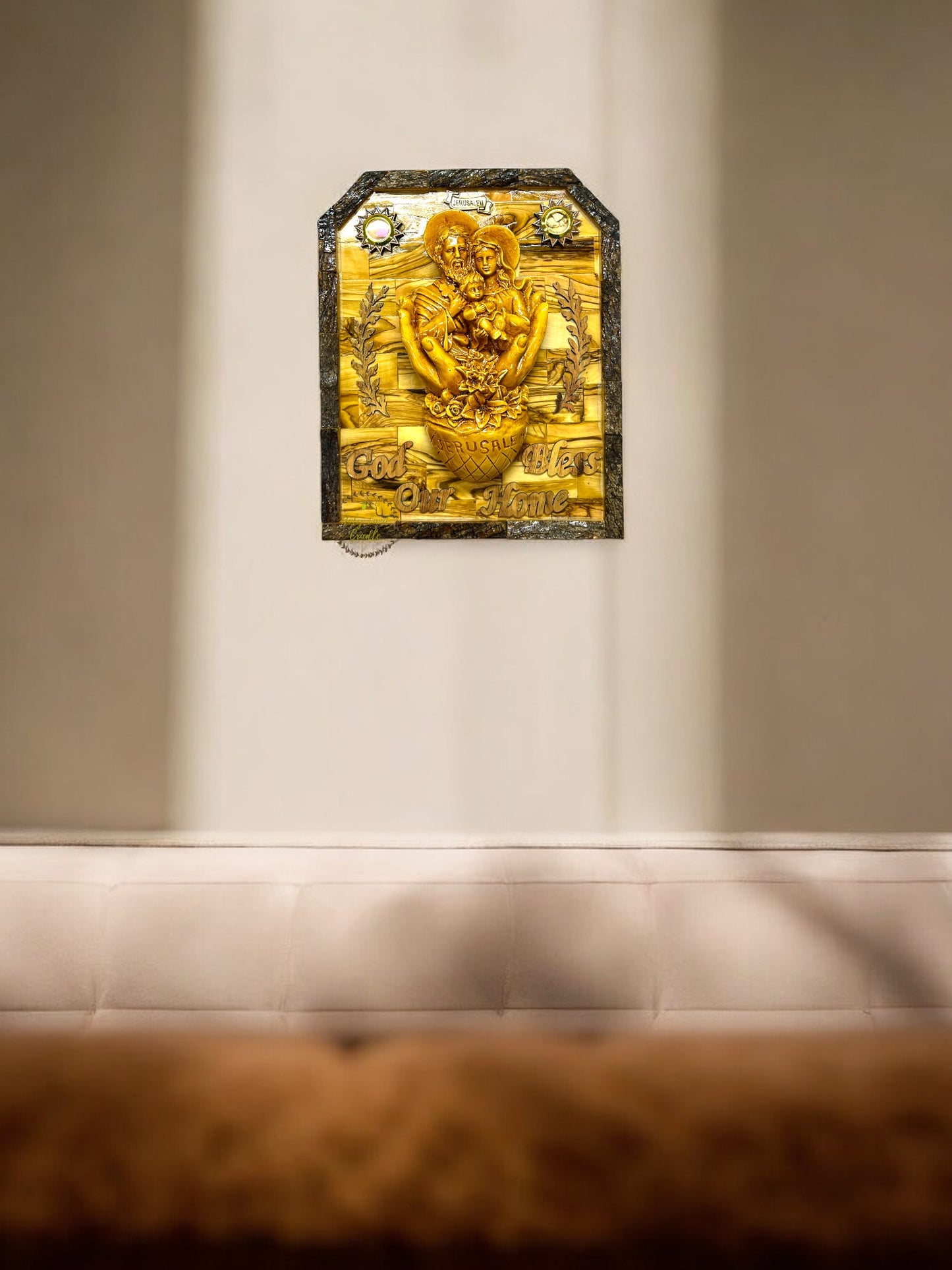 Olive Wood  Holy Family