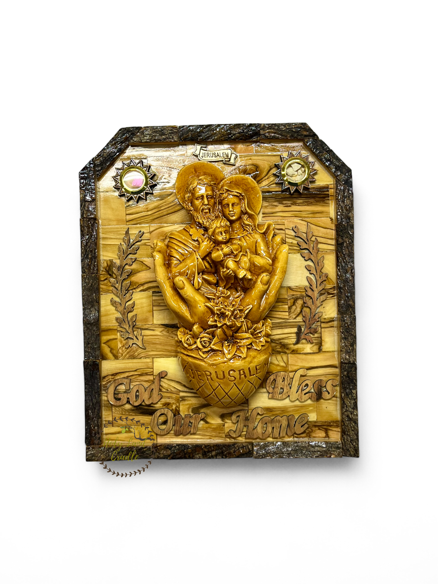 Olive Wood  Holy Family