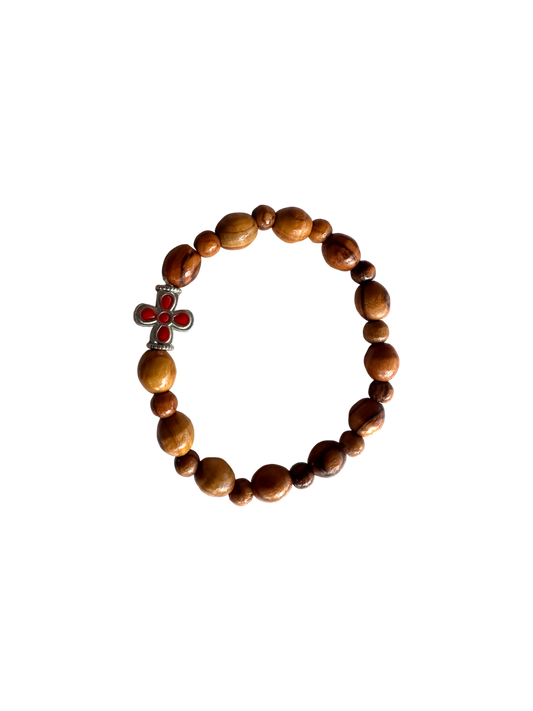 Olive Wood Beads Bracelet