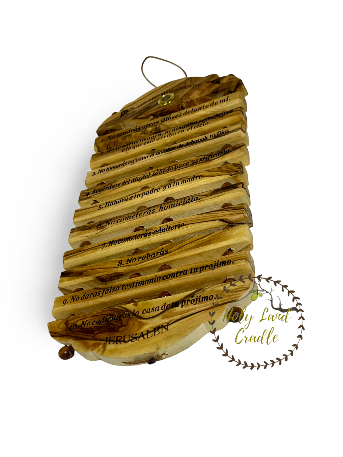 Olive Wood The Ten Commandments