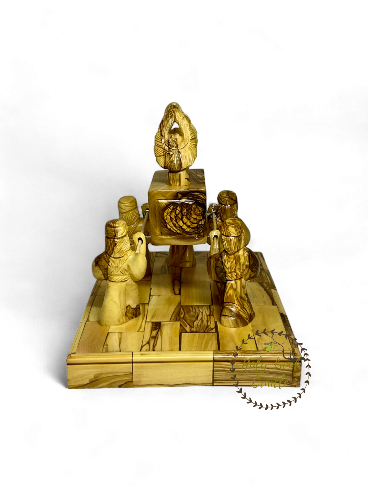 Olive Wood Ark of the Covenant with Priests
