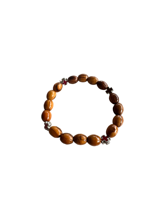 Olive Wood Beads Bracelet