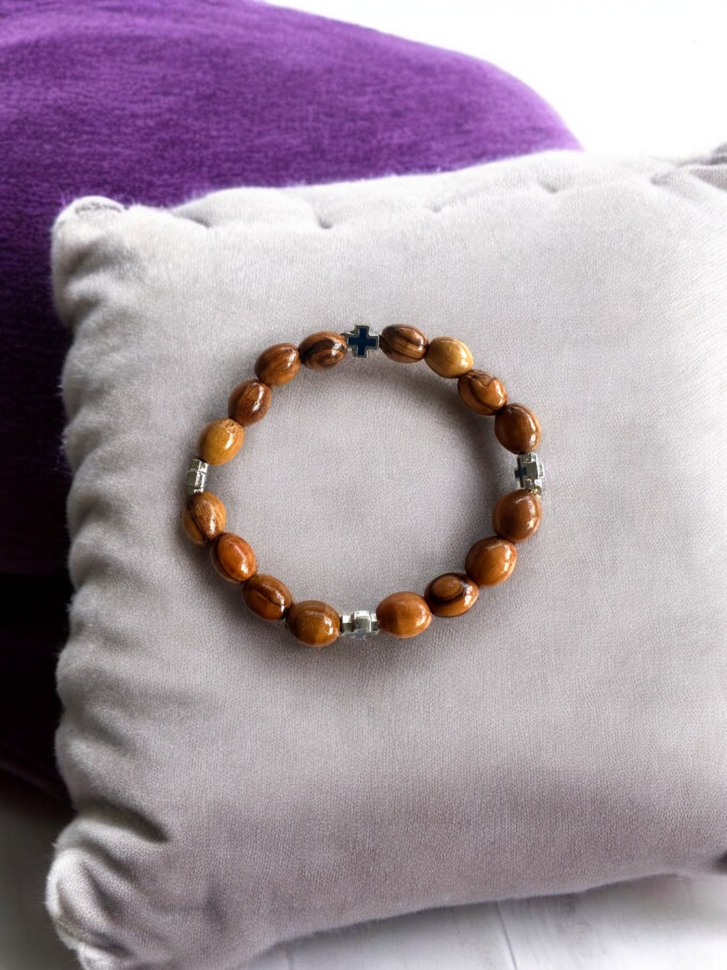 Olive Wood Beads Bracelet