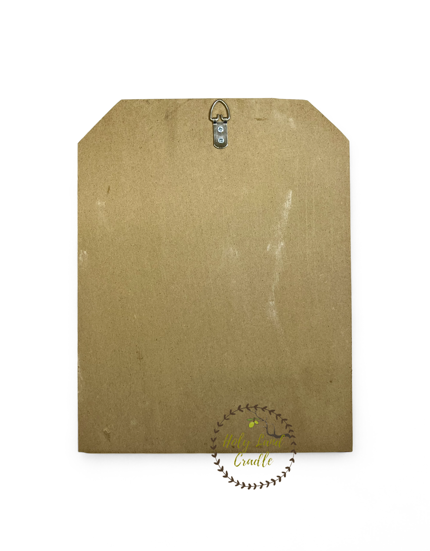 Olive Wood Holy Family with Natural Bark