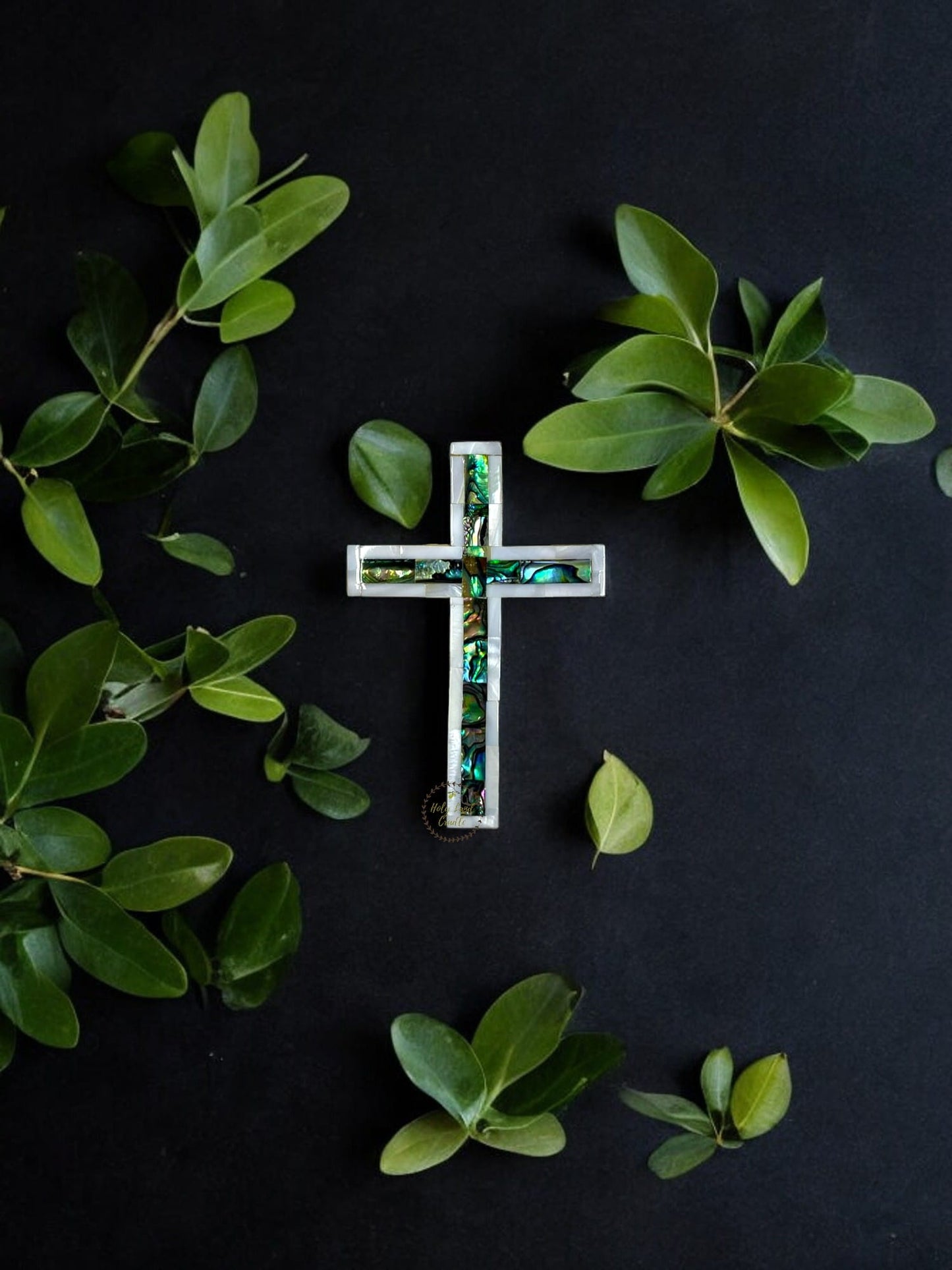 Olive wood With Mother of Pearl Full wall Cross