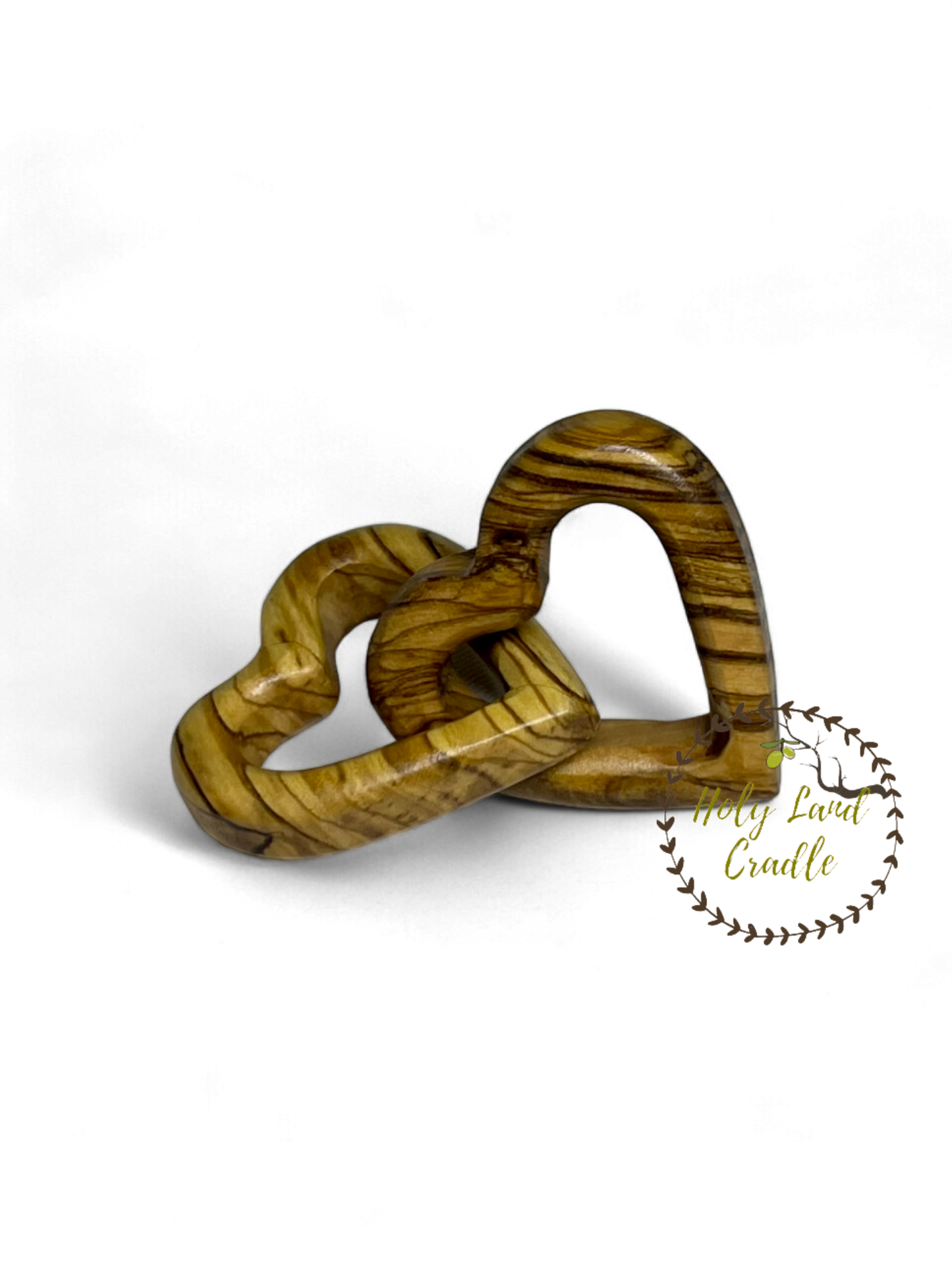 Olive Wood Connecting Hearts