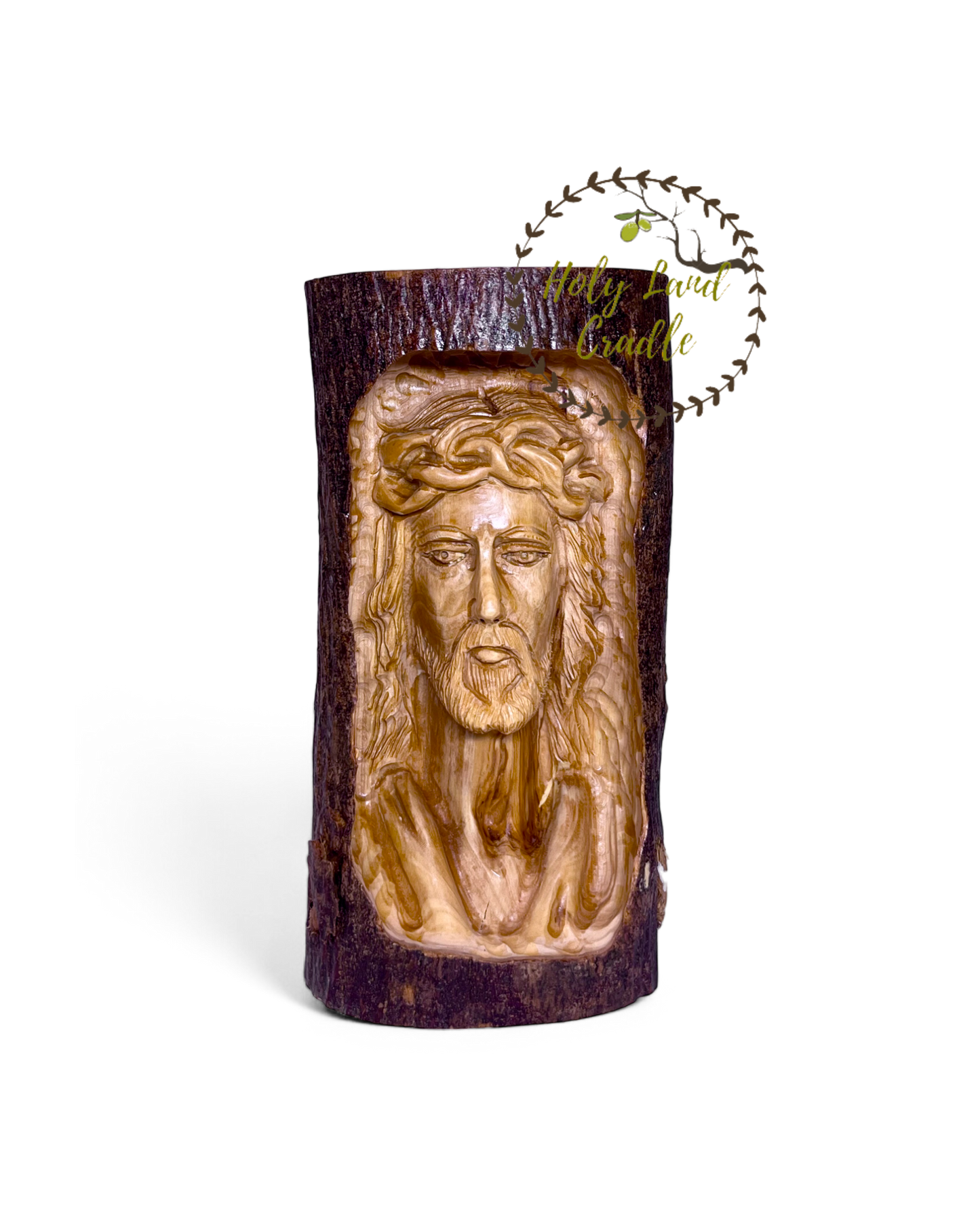 Olive Wood Jesus Face