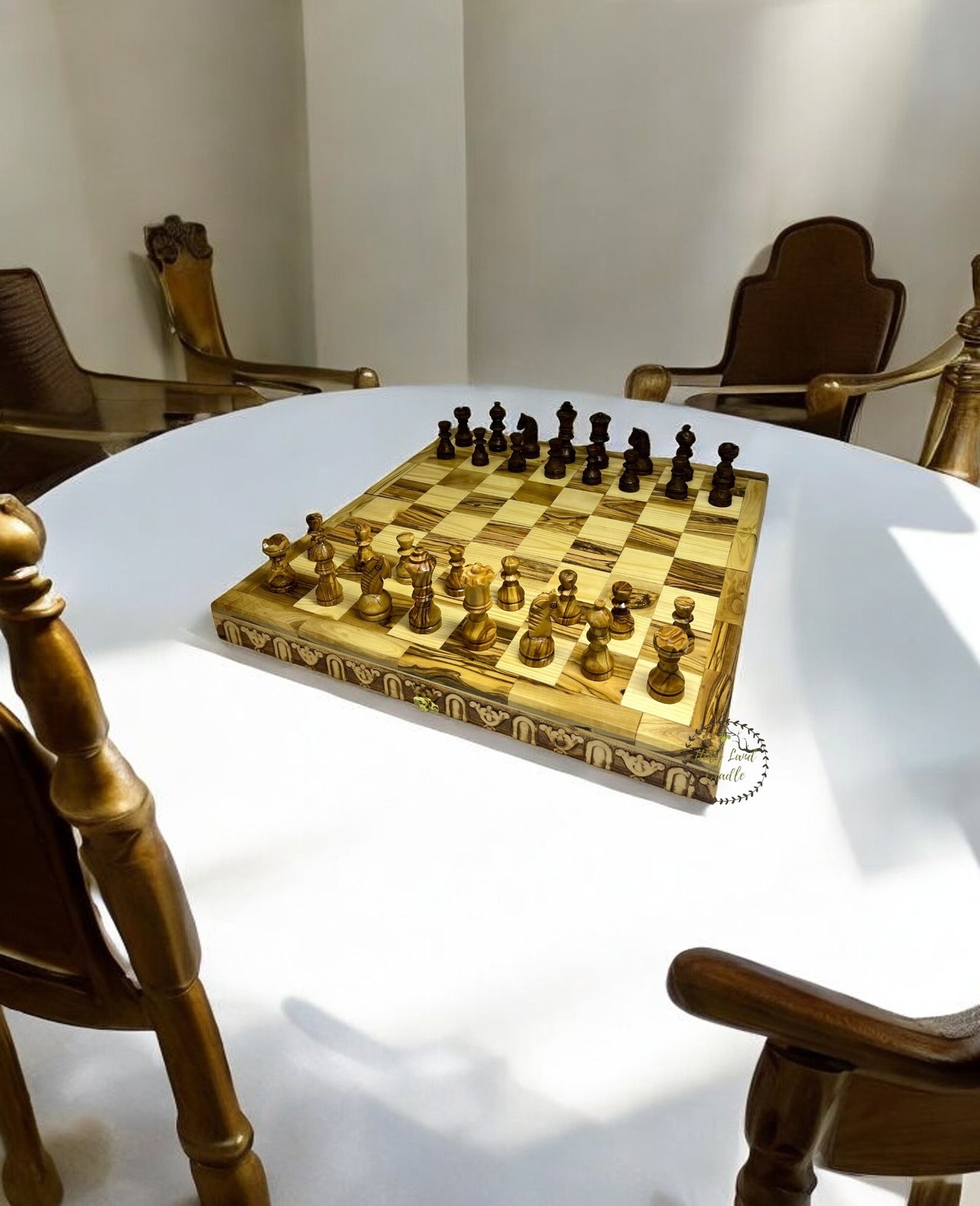 Olive Wood Chess