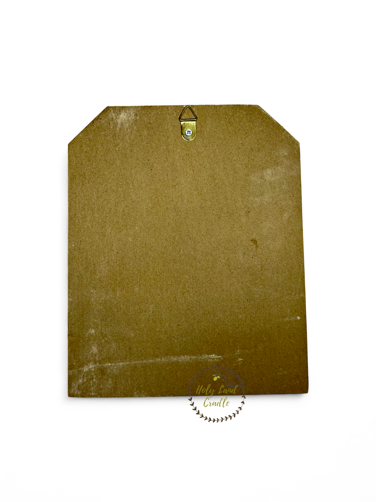 Olive Wood Holy Family with Natural Bark