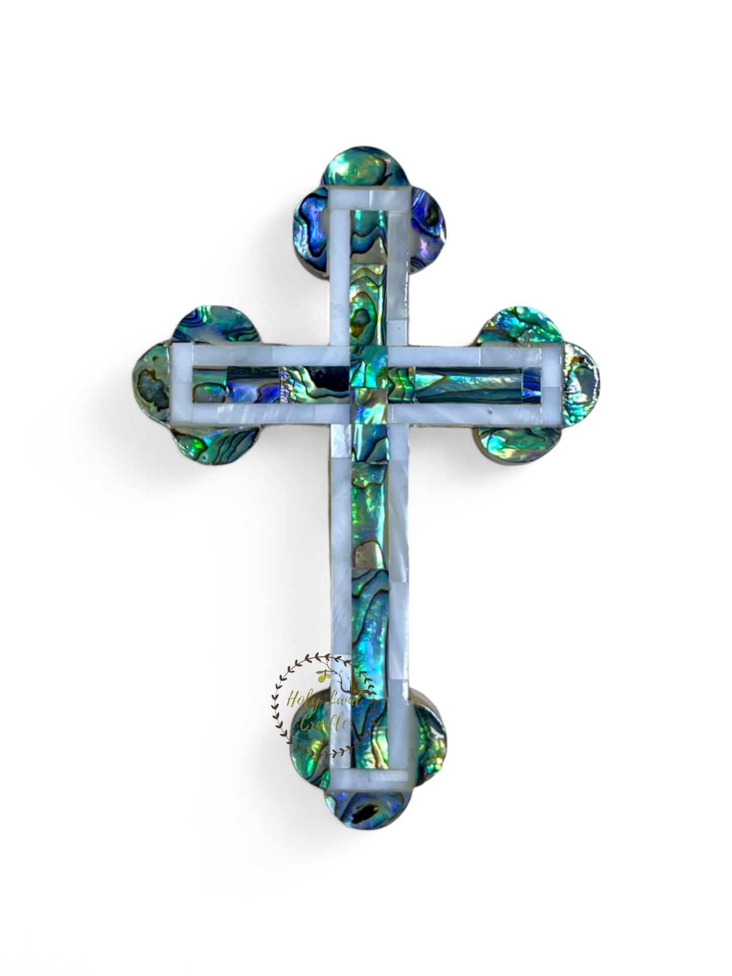 Olive wood With Mother of Pearl Full wall Cross