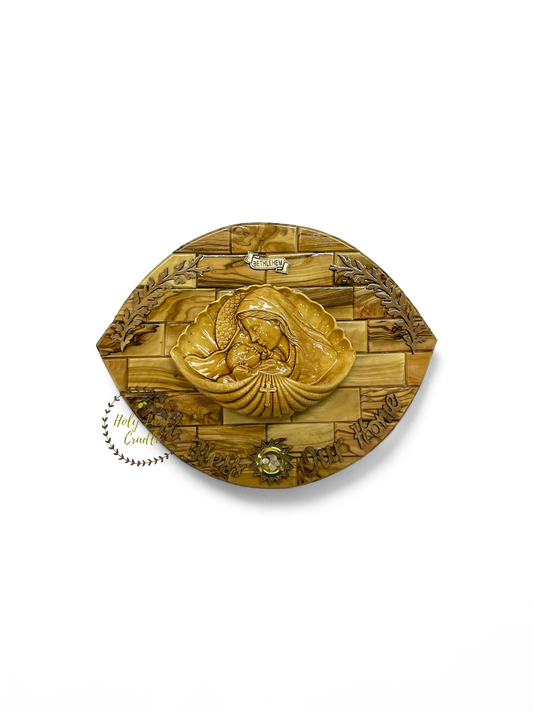 Olive Wood Virgin Mary