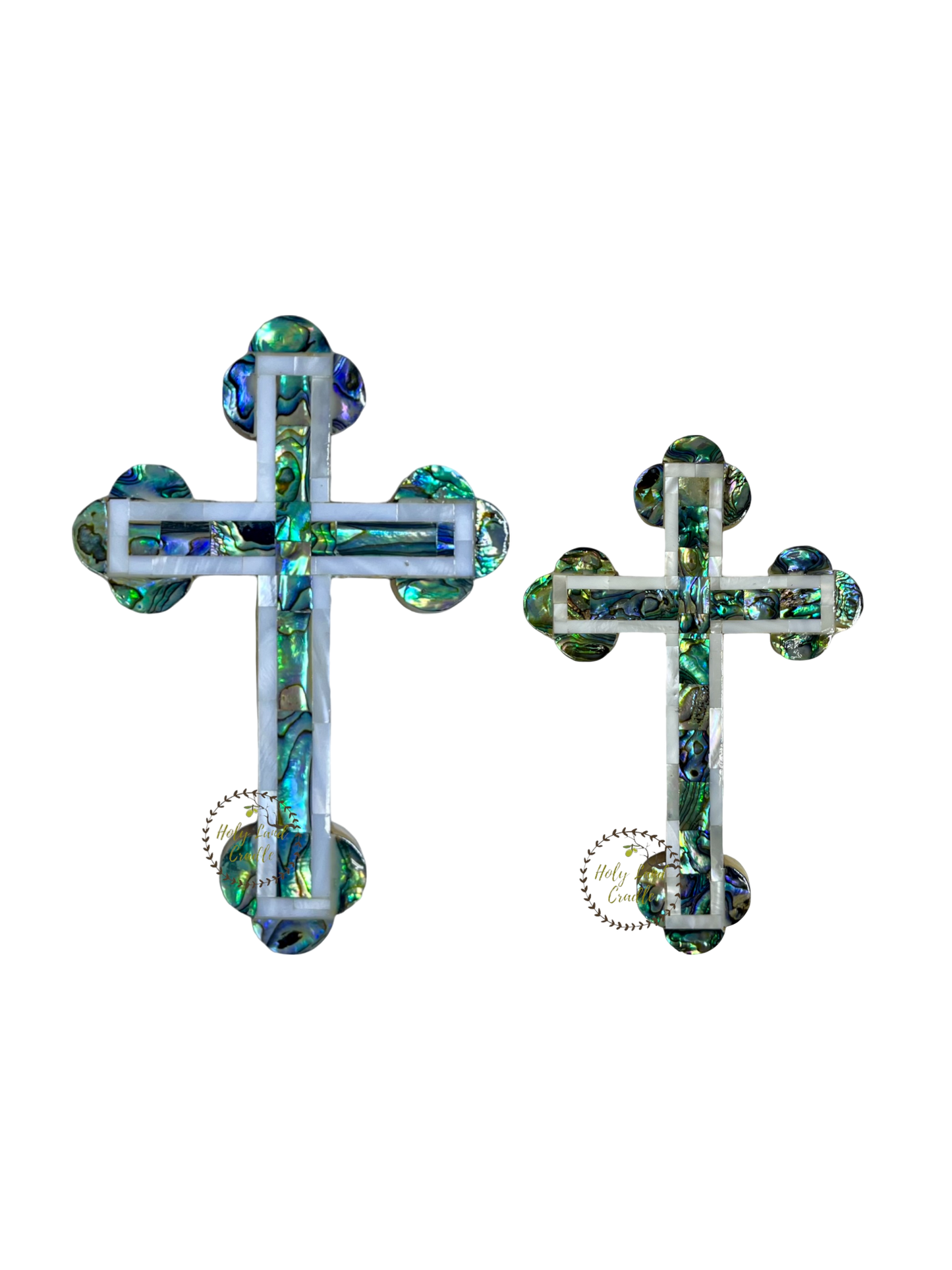 Olive wood With Mother of Pearl Full wall Cross