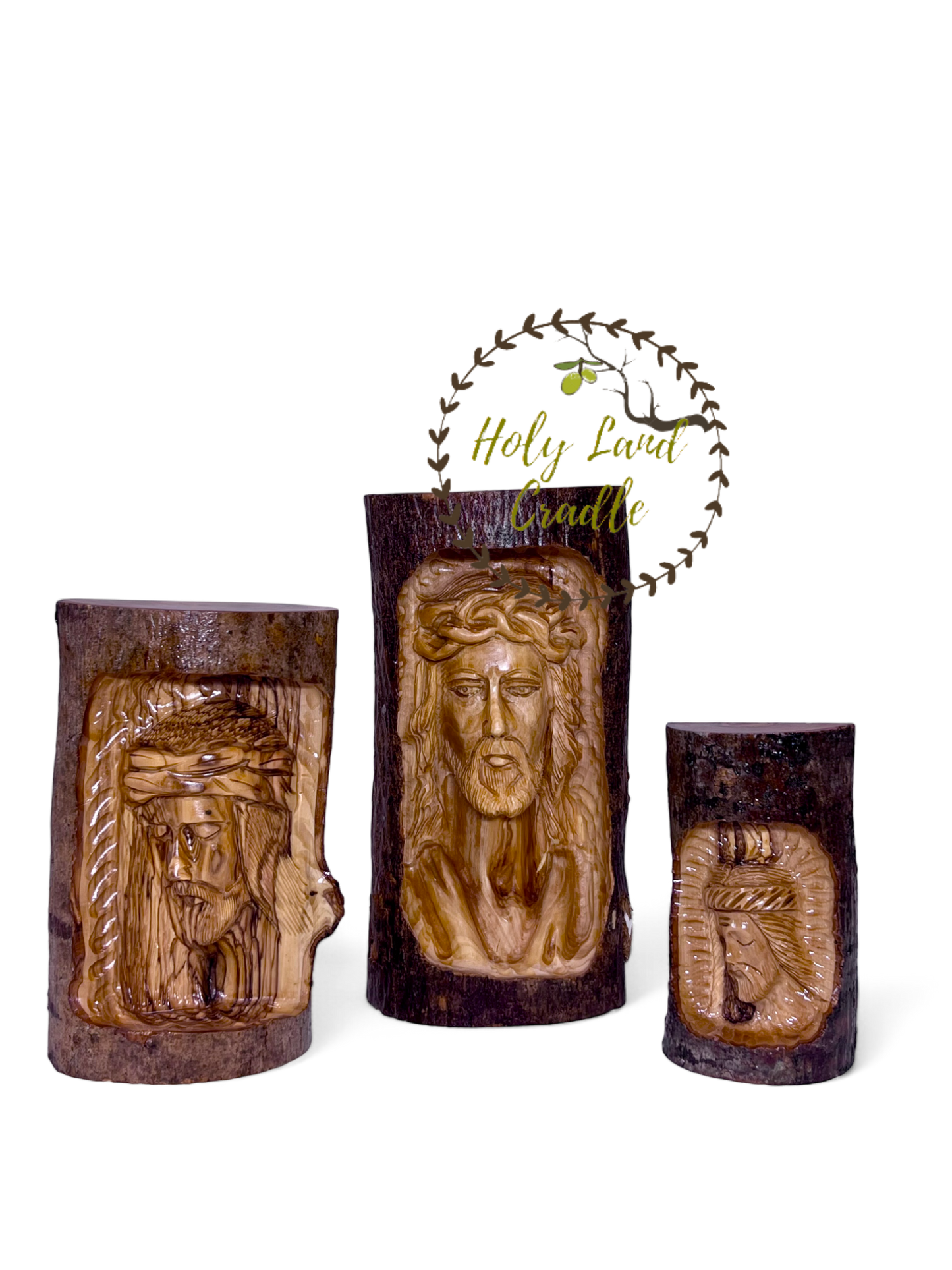 Olive Wood Jesus Face