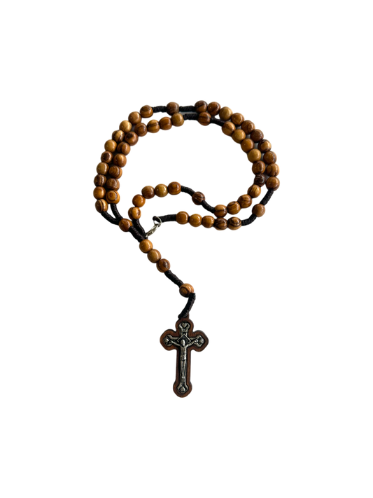 Olive Wood Beads Rosary