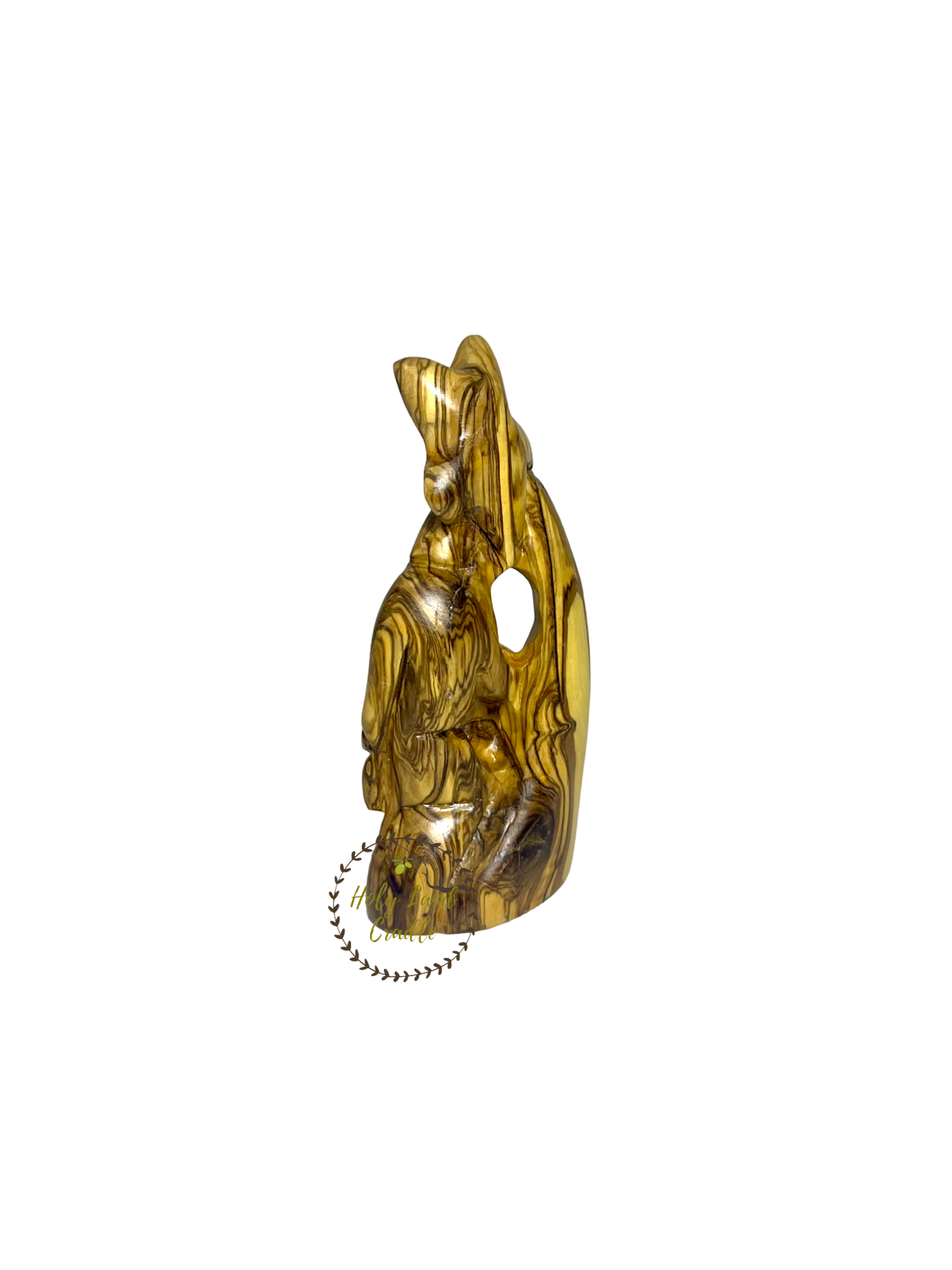 Olive Wood Carved Holy Family Star of Bethlehem