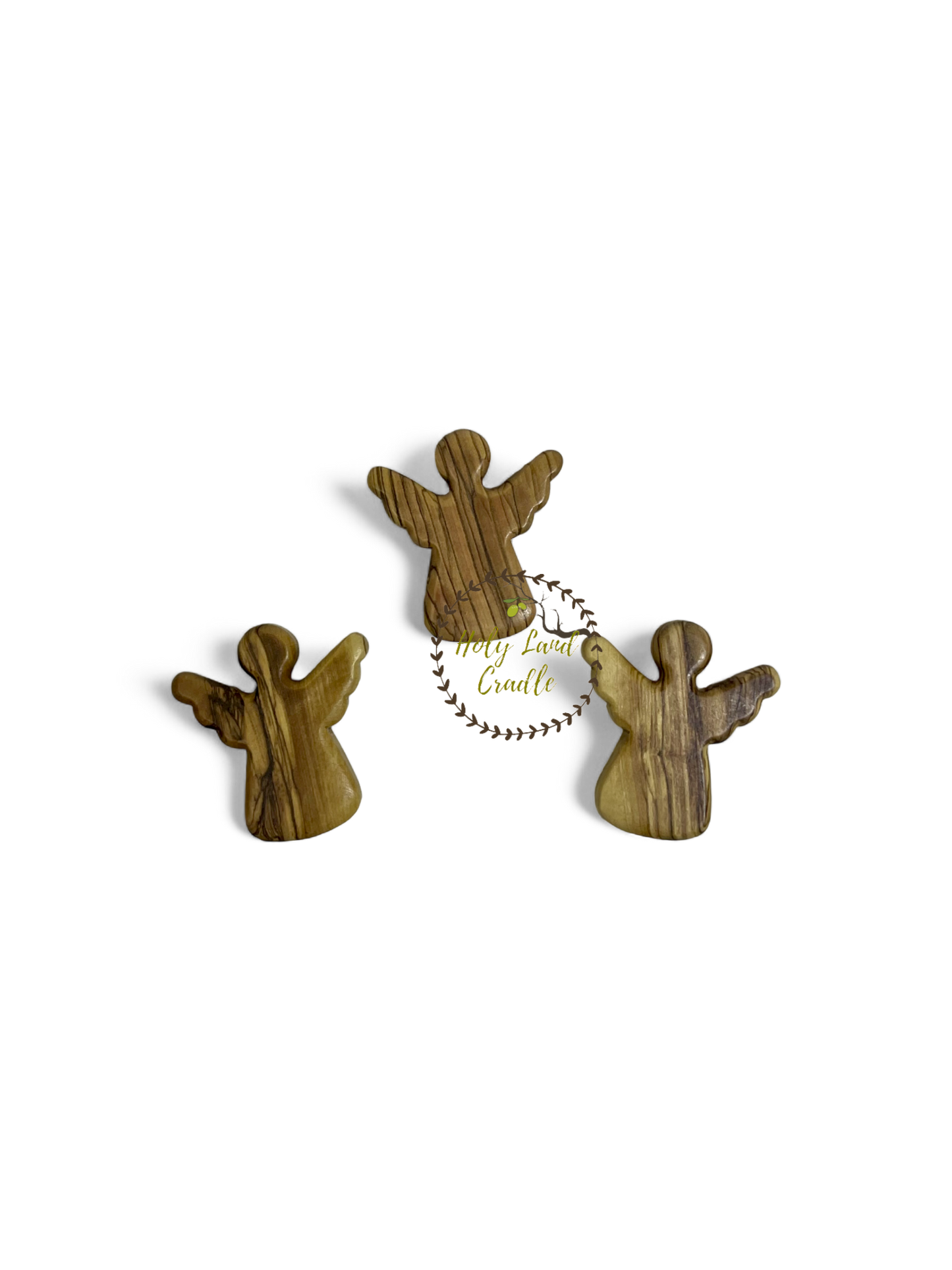 Olive Wood Angel Magnet
