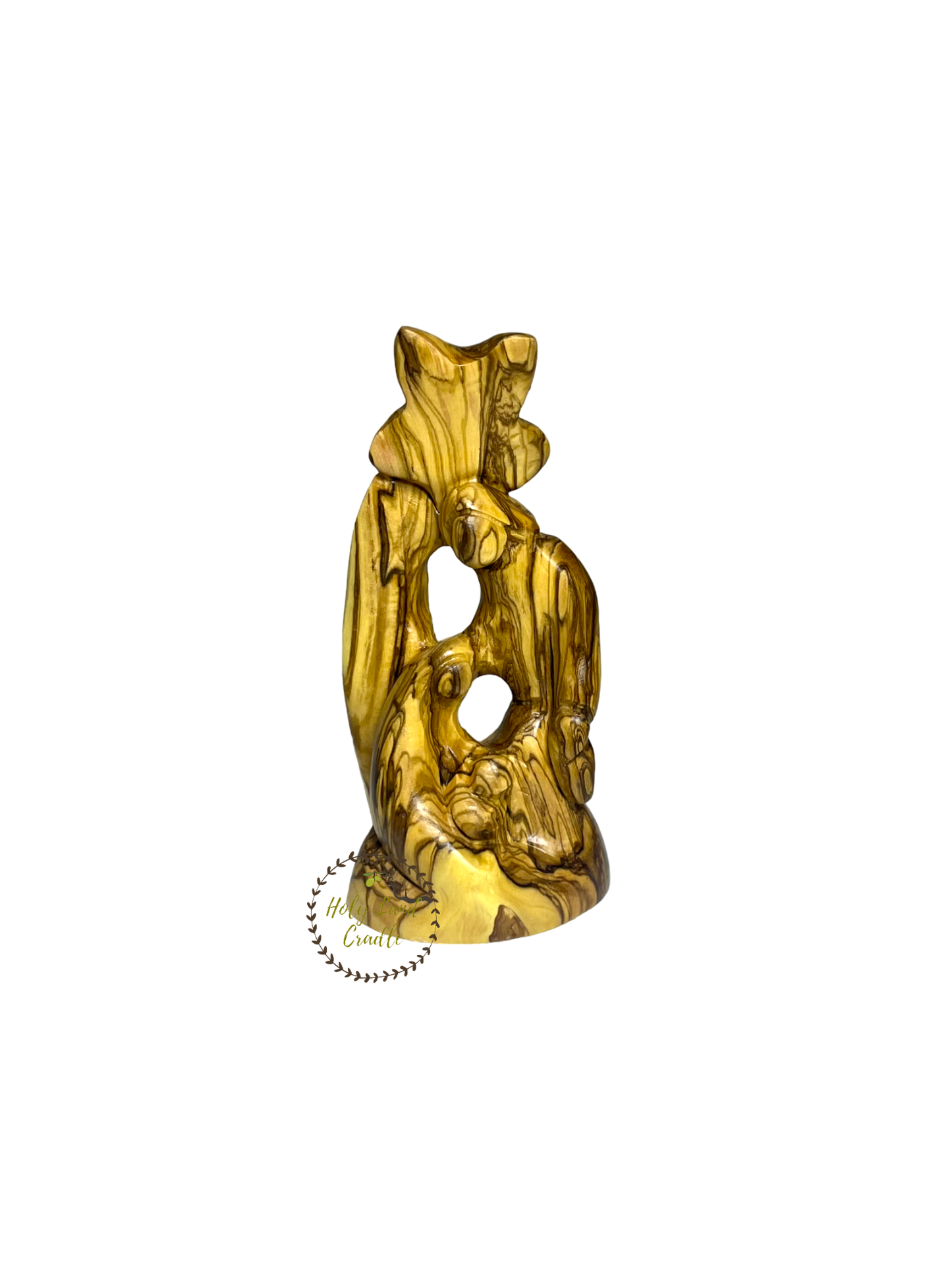 Olive Wood Carved Holy Family Star of Bethlehem