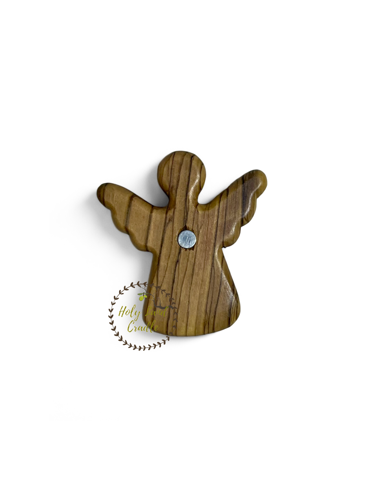Olive Wood Angel Magnet